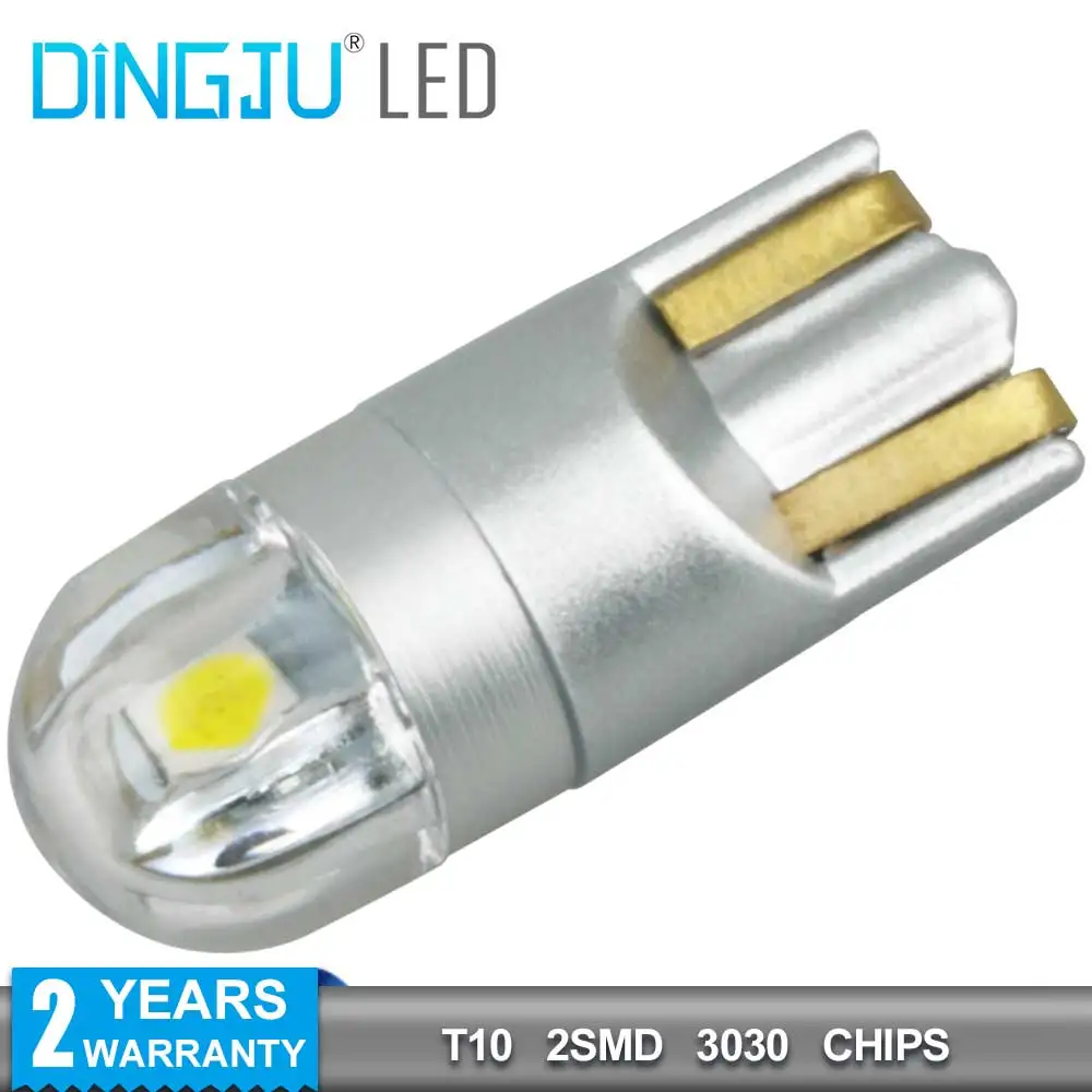 
Factory Top Selling T10 W5w 194 168 3030 2SMD Led Canbus Bulb 12V Interior Lights Auto Car Reading Width Lamp DJ022 
