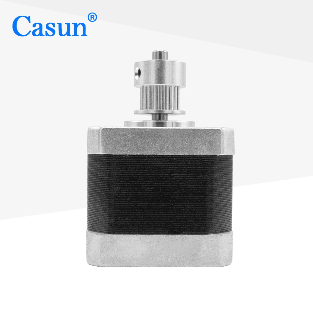 Casun hybrid 1.8 degree 1.0A 40mm length  nema 17 stepper motor gear  shaft  for 3D printer