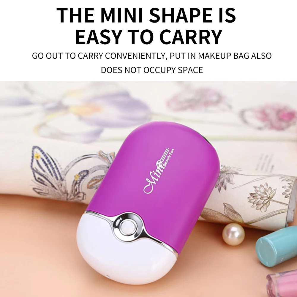 Usb Table Cooler Rechargeable Hand Small Handy Held Electric Fans Mist Bladeless Handheld Portable Handheld Mini eyelash Fan