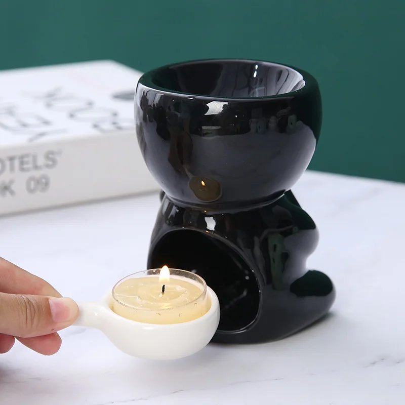 Essential Oil Burner Ceramic Non Electric Wax Melt Burners Candle Tealight Wax Candle Tart Warmer Diffuser Aroma Oil Burner
