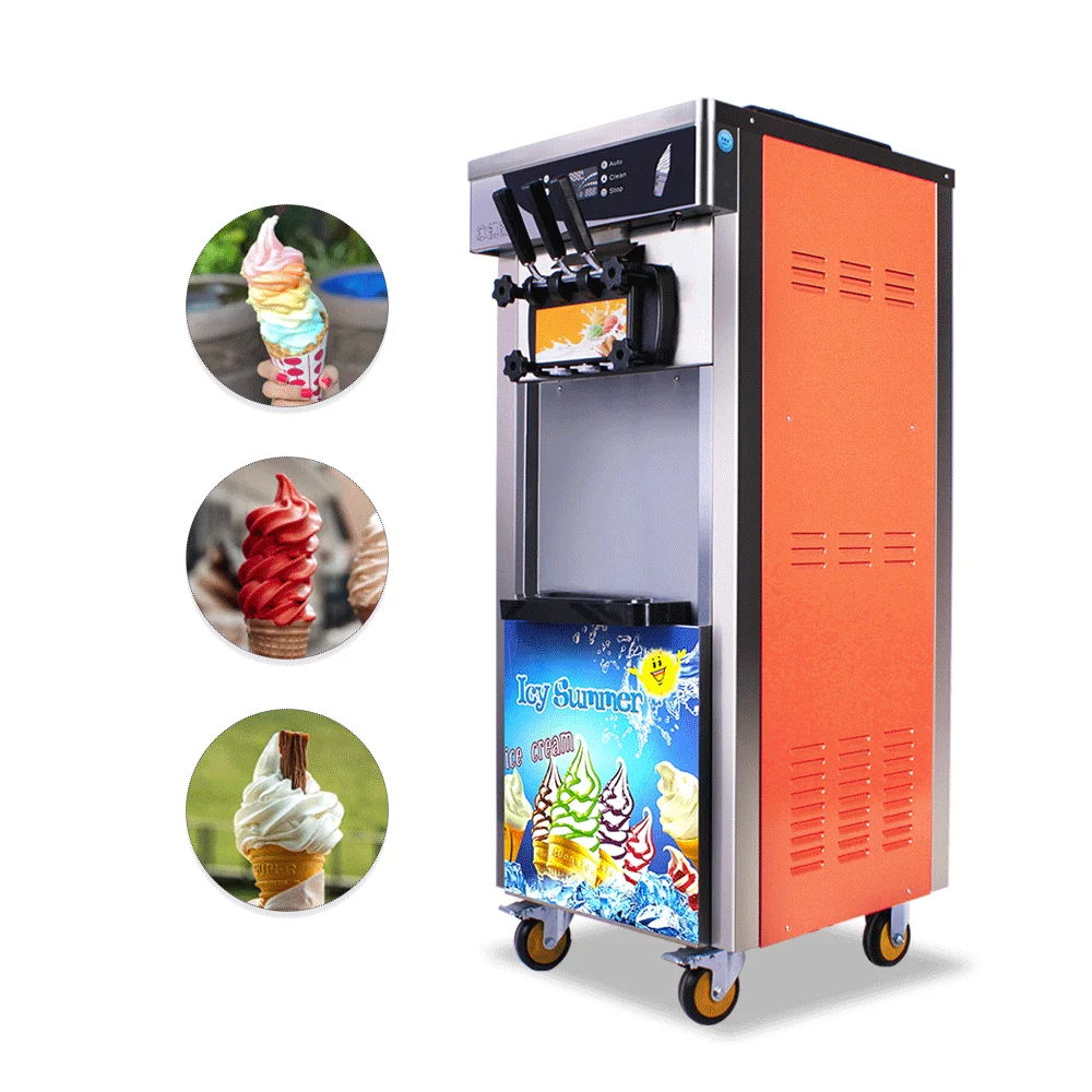 Hot sales cheap commercial 3 flavor soft serve  maker  ice cream making machine  ice-cream machine