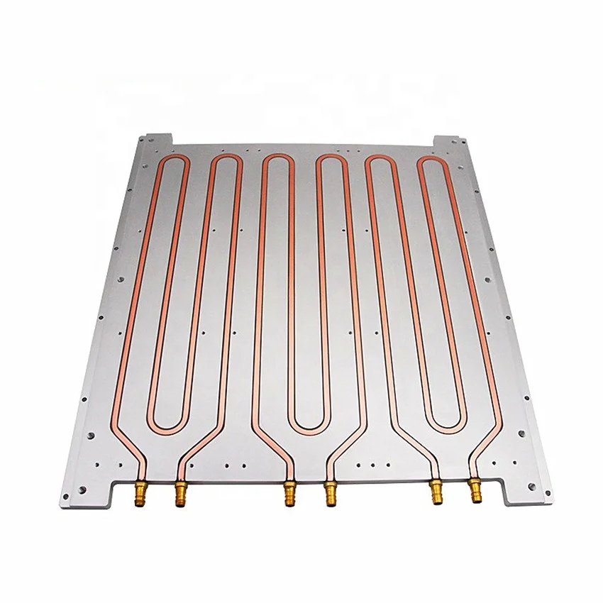 Liquid Cold Plate With Copper Tube Cooling Water System aluminum water cooling block