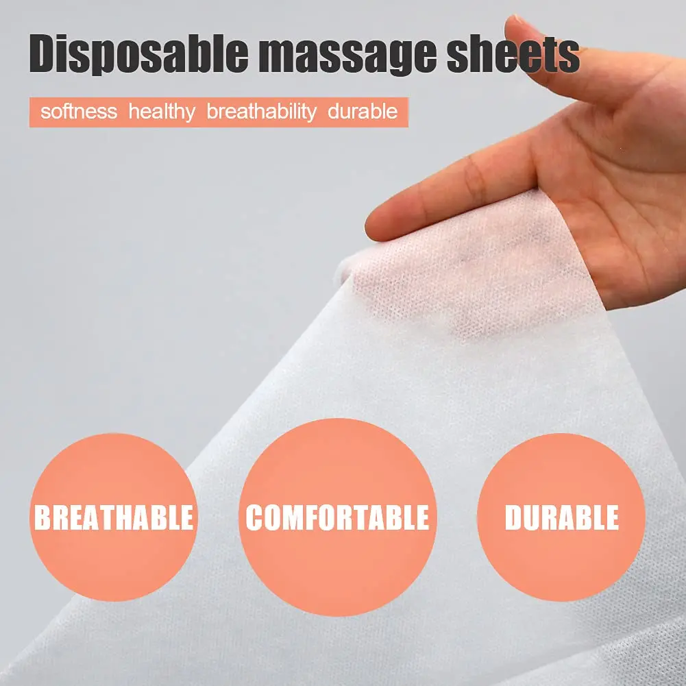 Biodegradable bed sheet disposable massage table cover non-woven fabric sheets for spa