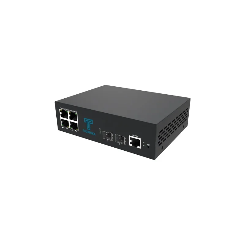 SSH Server and IPv6 Management 2 x Gigabit SFP and 4 x 1000Base-T Layer 2 Managed Ethernet Switch
