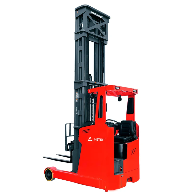 Hitop Battery Reach Forklift Stand-up Seated Warehouse Electric Stacker Forklift 1.5 ton 2 ton 3 ton 2.5ton Electric Reach Truck