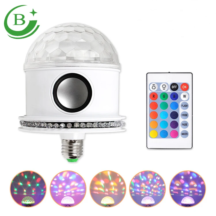 Хит продаж RGB диско-вечеринка сценическое освещение светодиодный хрустальный музыкальный волшебный шар