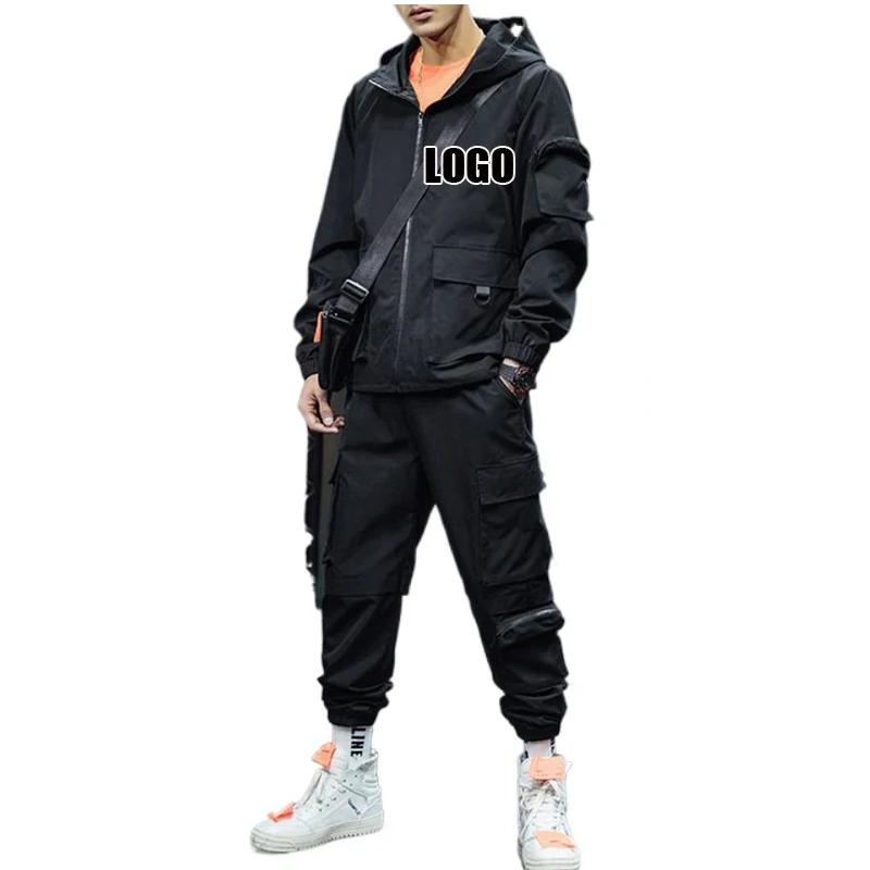 Custom logo Mens Track Suits 2 Piece Long Sleeve Jogging Suits Active Jackets Pants Outfit Casual Tracksuits