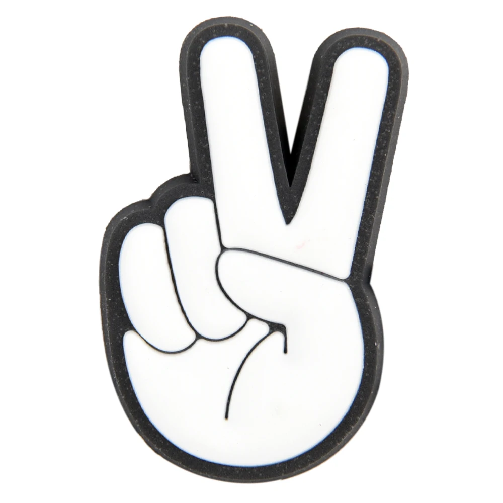 Middle Finger Shoe Charm For Clog nail Shoe Charm Peace Sign Shoe Charm For Clog Decoration