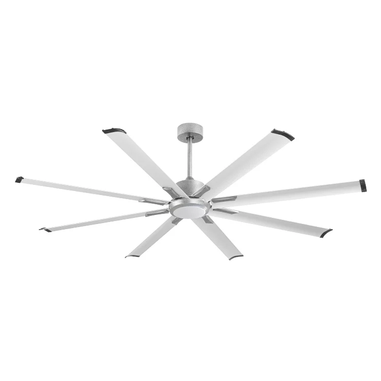 Modern 72 inch lamp fans industrial style LED copper mute DC motor remote control ceiling fan with light