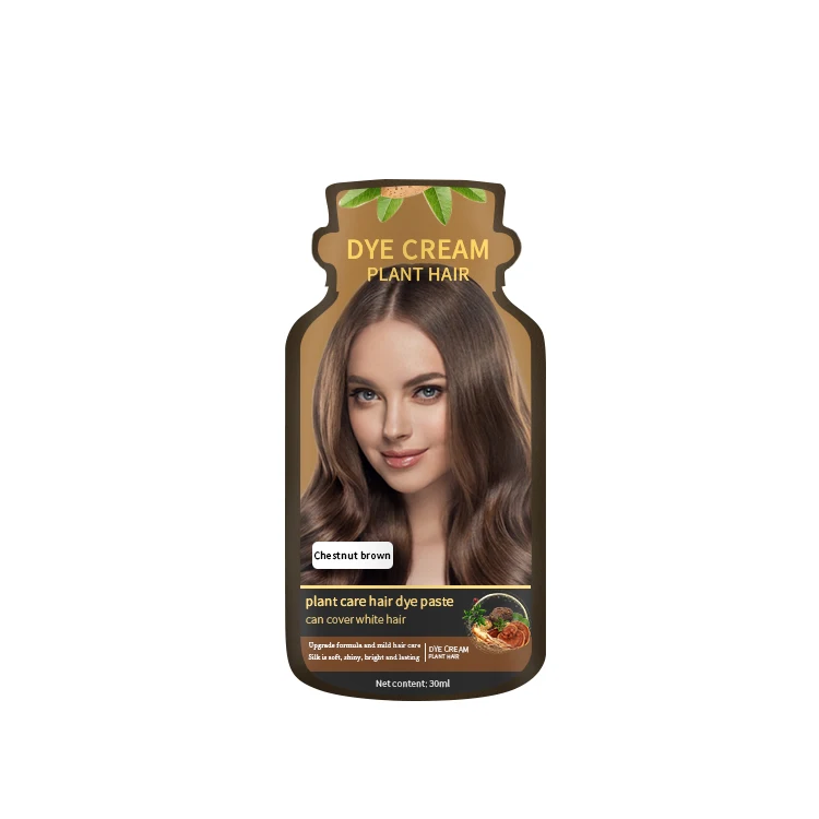 Private brand factory home herbs naturally darken dark brown magic black hair color shampoo hair dye white gray hair