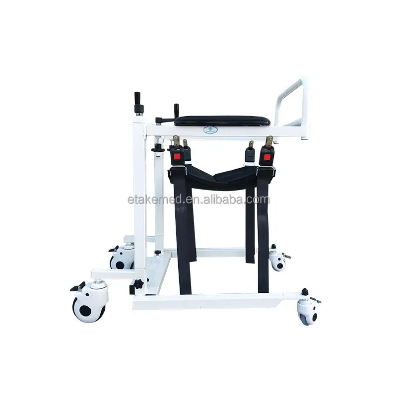 Transfer Medical Equipment Patient Transport Seat Height Adjustable Commode Seat Wheelchair Disabled Chair