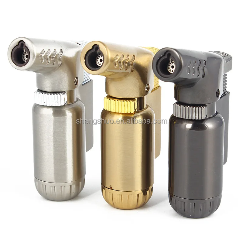 New Small Metal Jet Flame Blow Torch Lighter For Cigar Wholesale