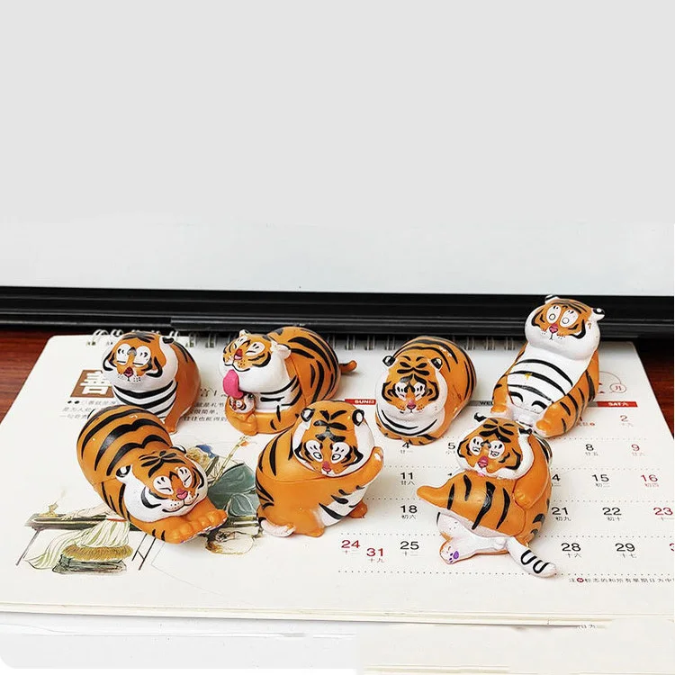 Orange Color Cute Tiger Cartoon Image 3D Animal Series Strong Magnetism  PVC Best Price Fridge Magnet