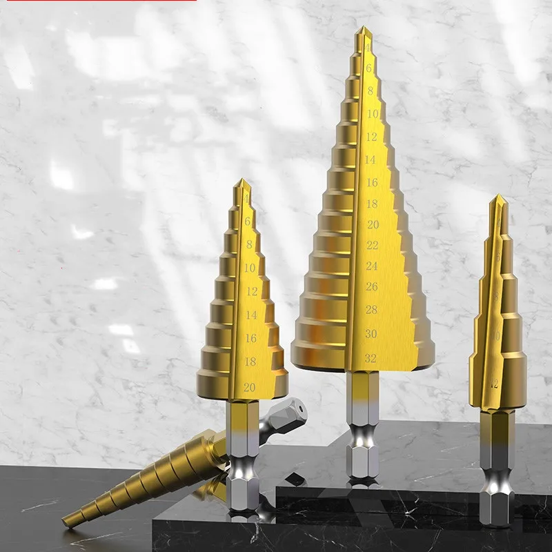 Step Drill Bit 4-32 High Speed Steel M35 for metal, wood, stainless steel soft drilling