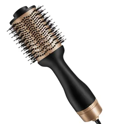 Professional Salon Home 3 In 1 One Step Hair Dryer Hot Air Comb Hair Straightener Brush Custom Ceramic Volumizer Hot Air Brush