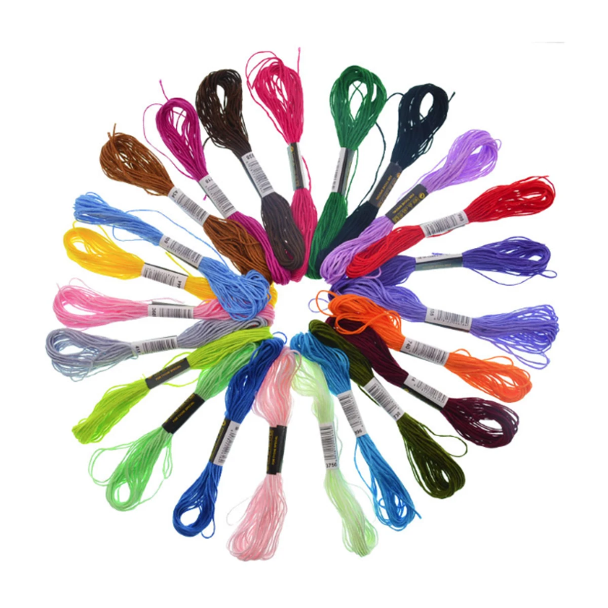 Charmkey ручная вышивка крестиком 24 шт. цветные нитки Набор нашивок для рукоделия бесплатный образец оптовая продажа высокое (1600074799039)