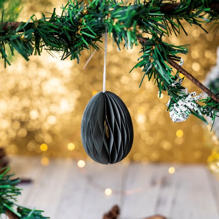 OEM Premium Reusable Christmas Paper Decorations Honeycomb Paper Indoor Xmas Tree Home Decor for Christmas Decorations