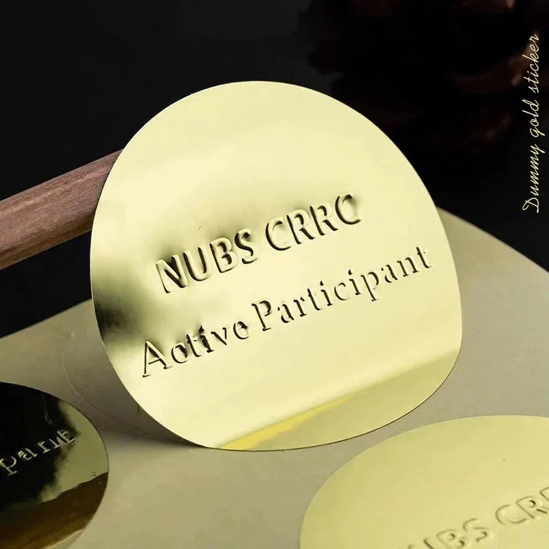 Custom Printing Brand Logo PVC Self-adhesive Die Cut Gold Silver Sticker Bottle Waterproof Stickers