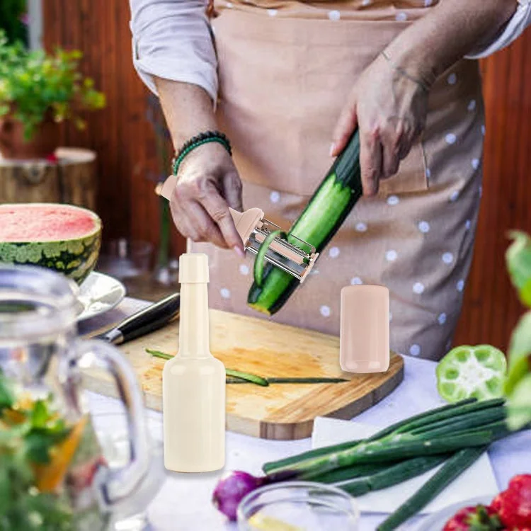 Gloway New Arrival Ginger Garlic Press Grater Peeling Knife 3 in 1 Fruit and Vegetable Peeler Multifunctional Vegetable Grater