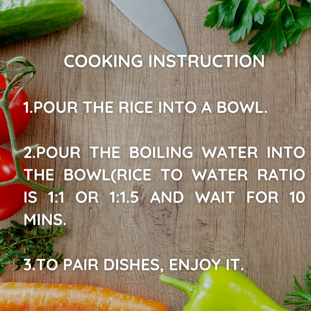 HALAL food gluten free non gmo Instant Shirataki Rice Dried  Konjac Rice