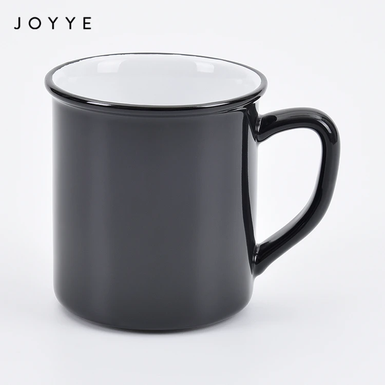 Joyye Factory Colorful Enamel Glazed Ceramic Mugs Set Custom Tea Coffee Milk Cup Mugs