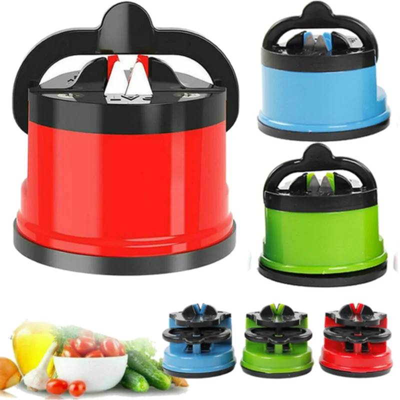 Kitchen Knife Sharpening Tool Professional Sharpener With PowerGrip for Helps Repair Restore Blades