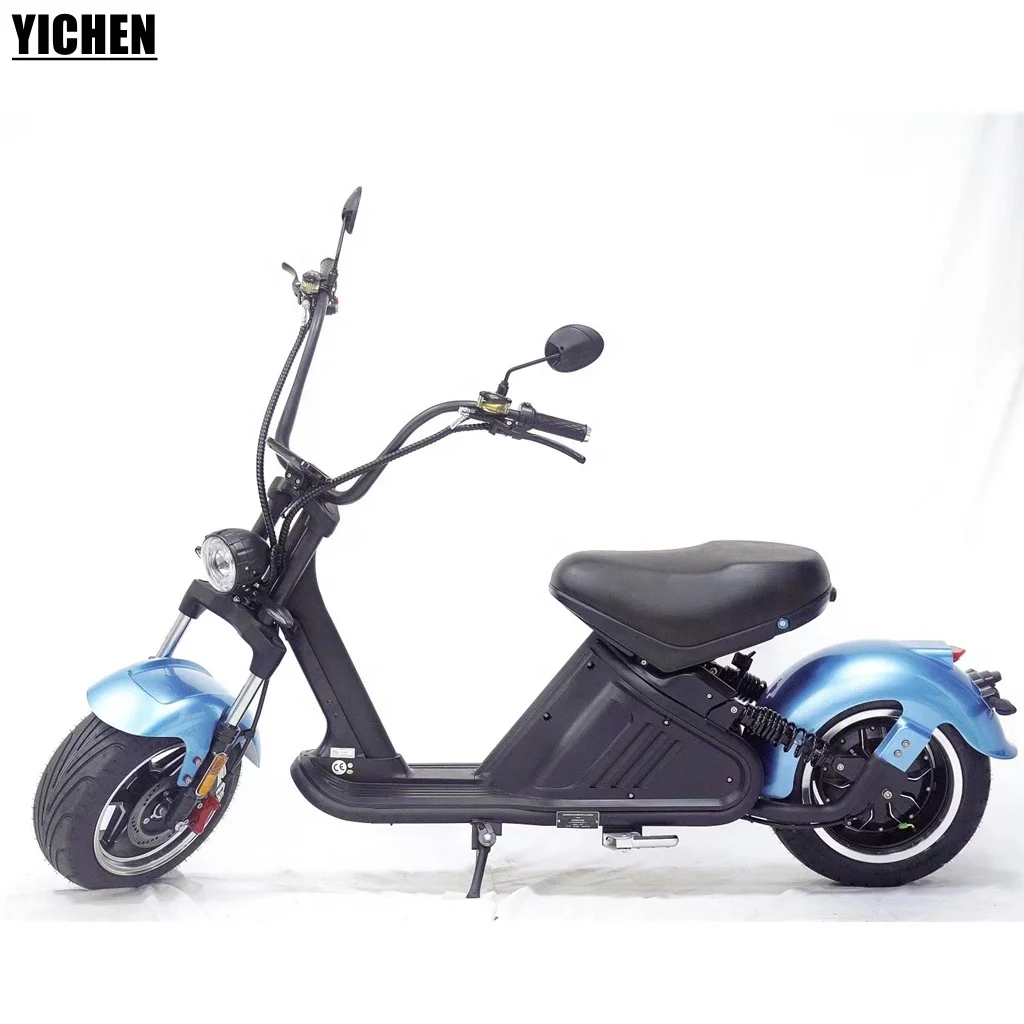 YICHEN 2021 New Moto Eletrica 50 км/ч EEC сертификат Citycoco измельчитель 12 дюймов диски 3000w и широкими колесами E скутер 1000 Вт