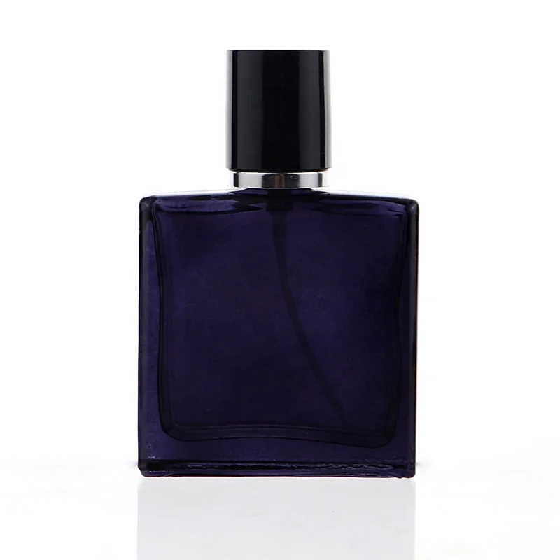 New Design Luxury  Cologne Men 35ml Blue Glass Refillable Spray Bottle Perfume
