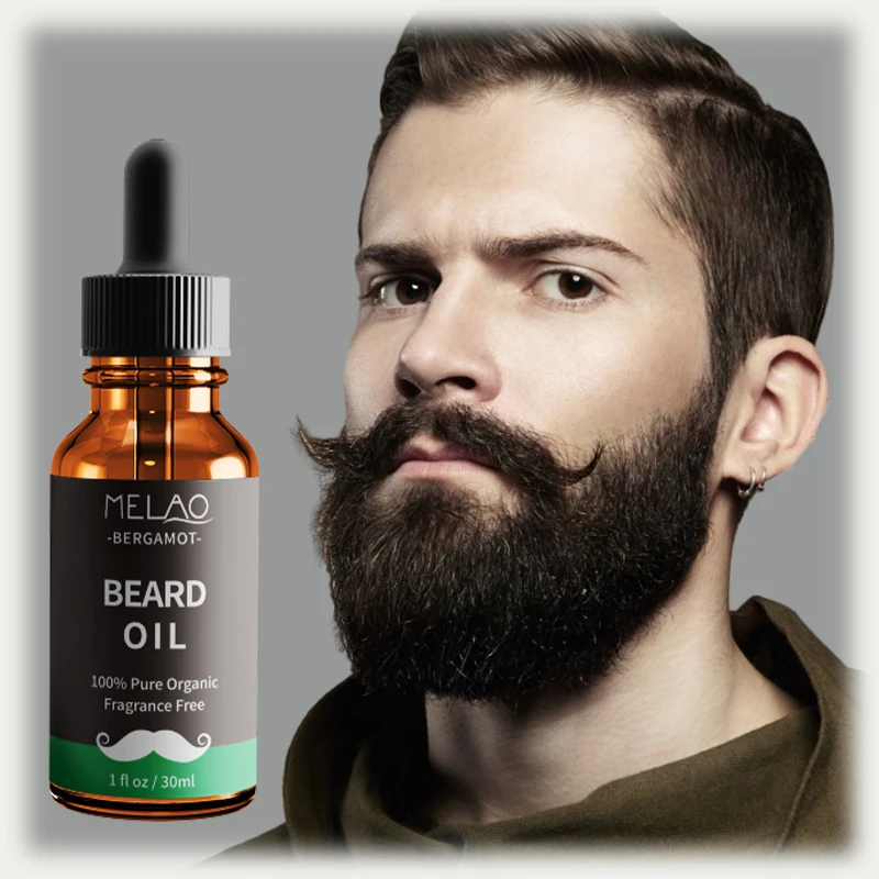 MELAO Wholesale Private label 30ml Customize Logo Best Oil Beard Care Organic Mens Beard Oil for Men