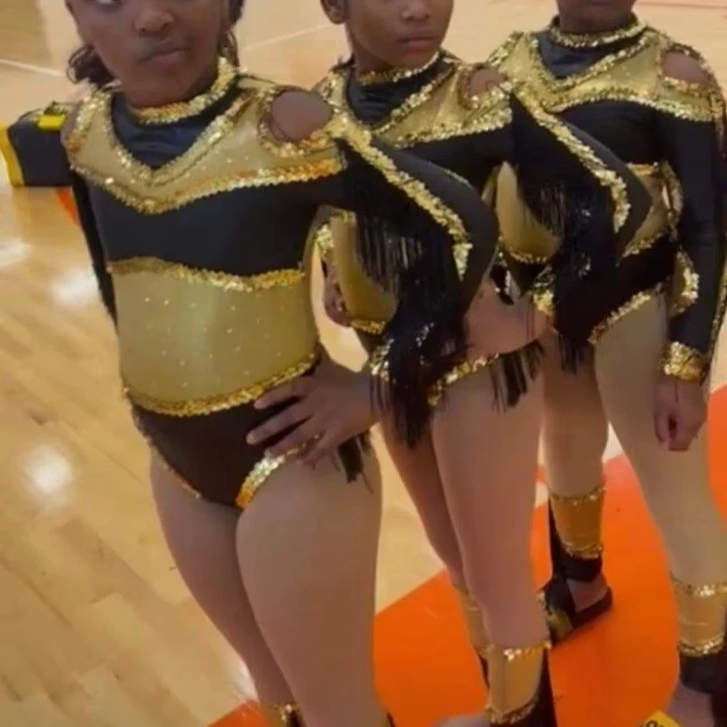 Normzl free design sequin fringe majorette costume performance wear custom red and white majorette dance uniforms