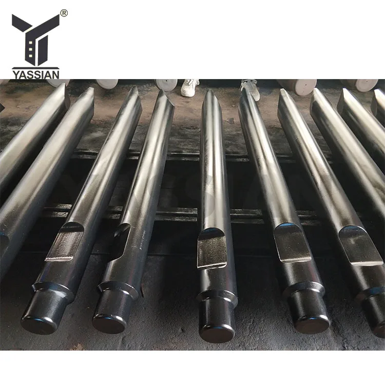 montabert hydraulic breaker parts chisel excavator blunt wedge diamond point  jack hammer moil rock hydraulic breaker chisel