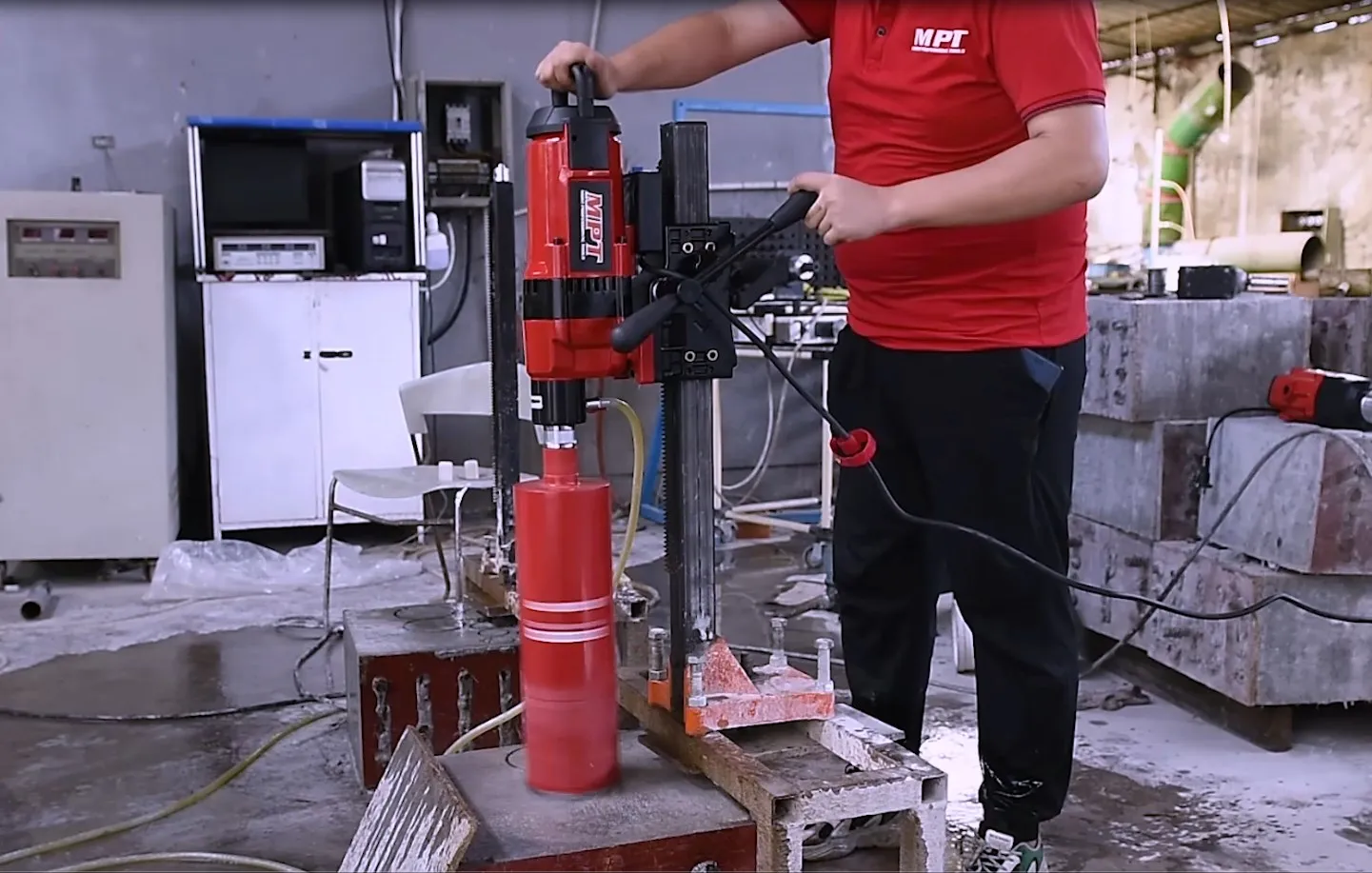 MPT Concrete Core Cutting Drill Machine NO MOQ Vertical Diamond 260MM Core Drill Diamond Cutting Machine READY FOR SHIPPING