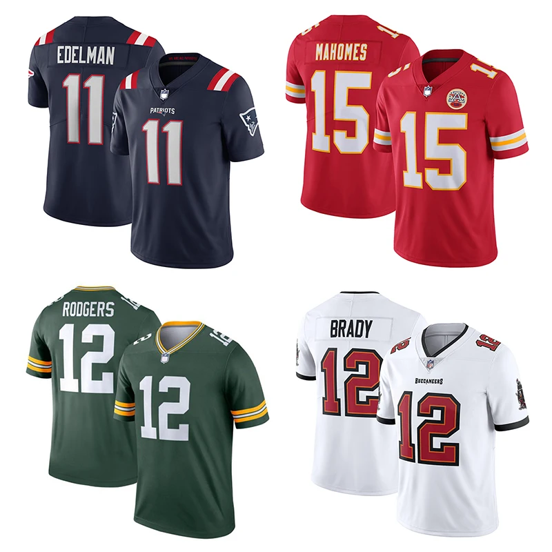 
Nfl Football Jersey American Wholesale Rugby Jersey Men Sublimation Quantity Print Shirts Original XXL XXXL Customize OEM 