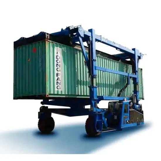 large container straddle carrier terminal rubber Tyre Port Lifting Gantry Crane 40 ton container straddle carrier