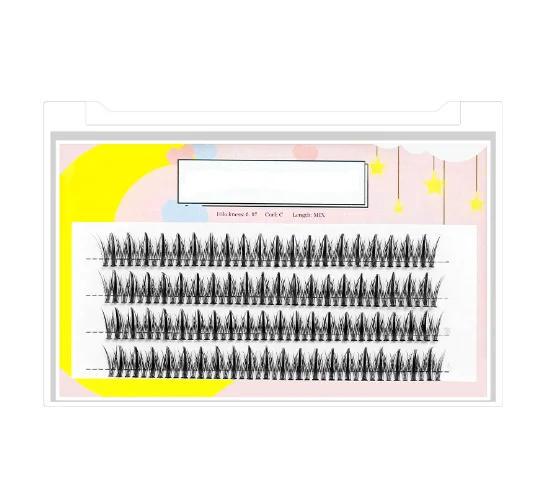 Sandwich angel eyelashes thick false eyelashes female curling and sharpening simulation comic eyelashes