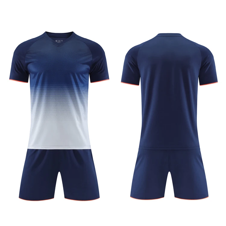 Hot Sale 2022/23 New Season Soccer Wear Kits High Quality Football Uniform Custom 100% Polyester Red And White Soccer Jersey