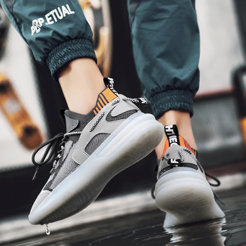 Summer men shoes Korean trend wild breathable mesh daddy shoes sports casual men shoes