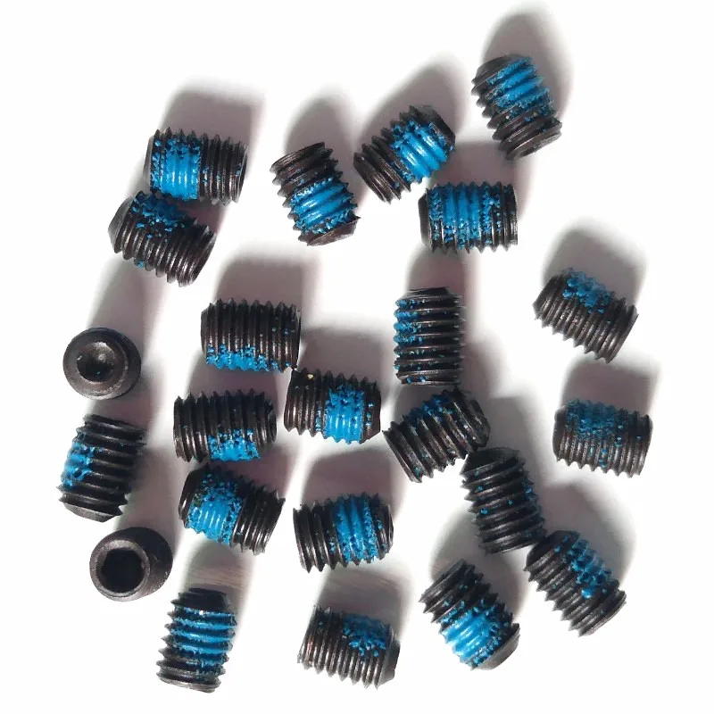 6-32 6-40 6-48 steel black oxide pre-coated Nylon thread locking cup point set screw