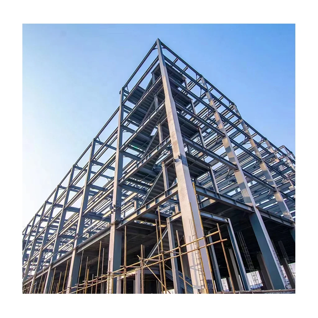 heavy steel high rise steel structure hotel good appearance life long 70 year steel shopping mall