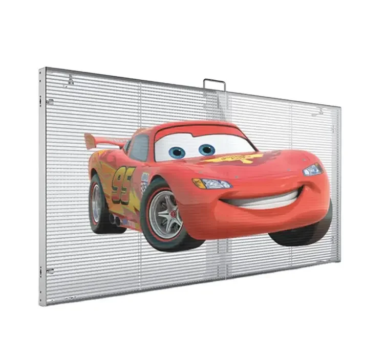 TOP vision Indoor Store Window Advertising Led Screen Display RGB Transparent Led Display Screen