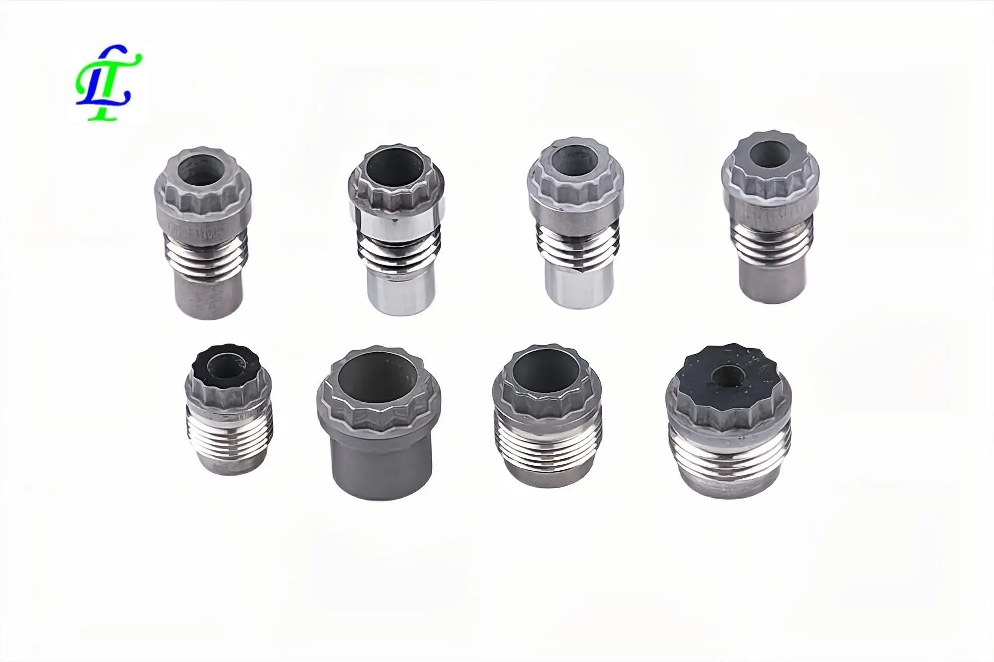 Cemented carbide oil spray screw thread nozzle for pdc drill bit