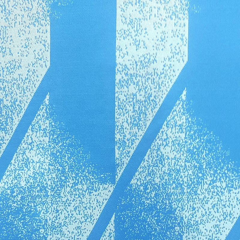 New cationic fabric Polyester Spandex jacquard interlock knit sports Fabric for t-shirt gym wear