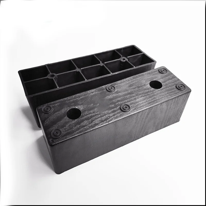 Manufacturer Black Sofa Couch Cabinet Bed Plastic Leg Cheap Rectangular Sofa Leg Furniture Sofa Plastic Legs For Sale