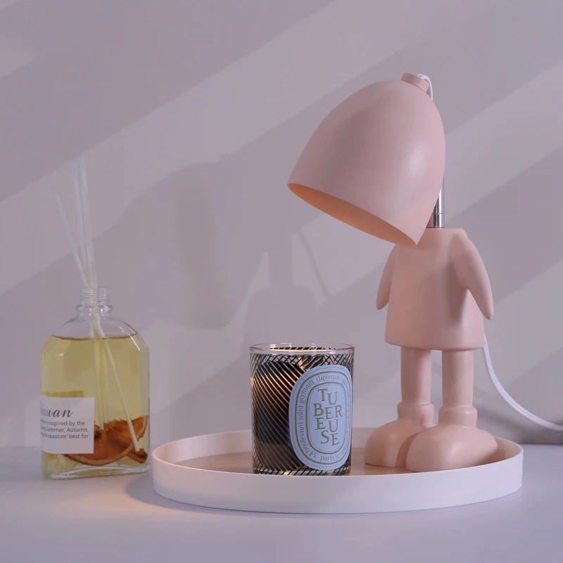 High quality dimmable robot wax melting lamp electric candle aromatherapy candle warmer lamp