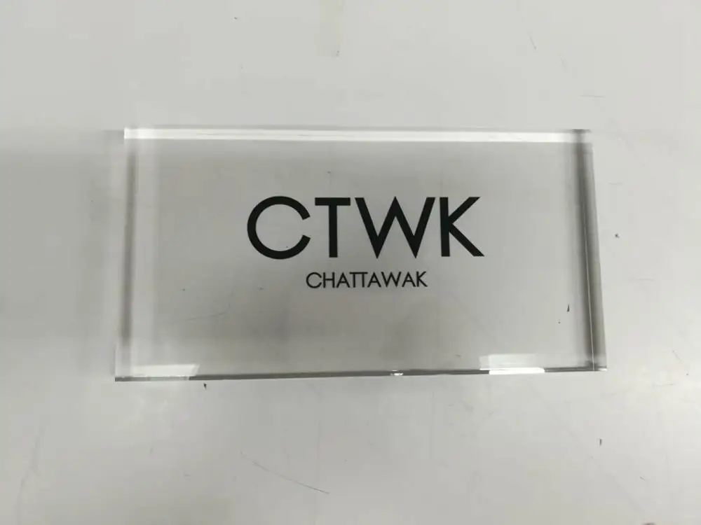 Customize Acrylic Block Logo POS Display