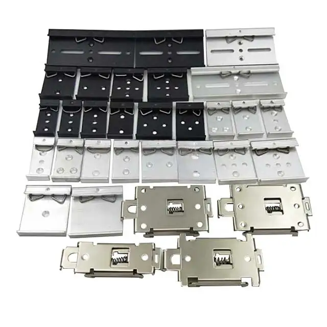 Universal DIN Rail Fixed Clamp Mount Clip Snap in Din Rail Mounting Brackets for 35mm Din Rail