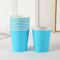 Wholesale Birthday Colorful Paper Cups Disposable Paper Cups Party Drinking Cups