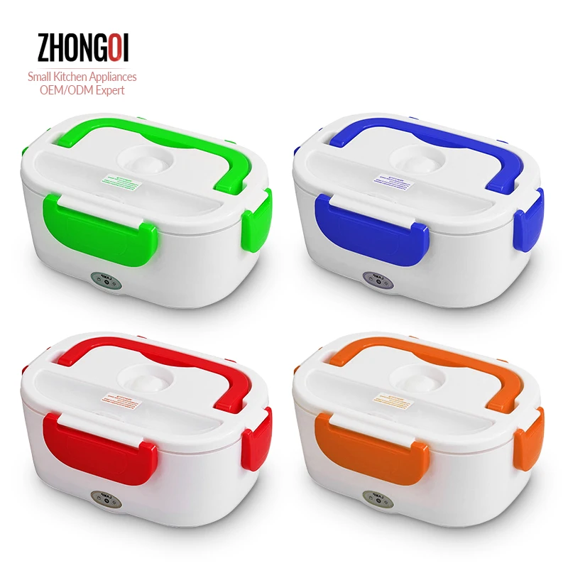 Smart Steaming Rice Cooker Bento Travel Electric Heater Lunch Box Portable Food Warmer Container With Handle