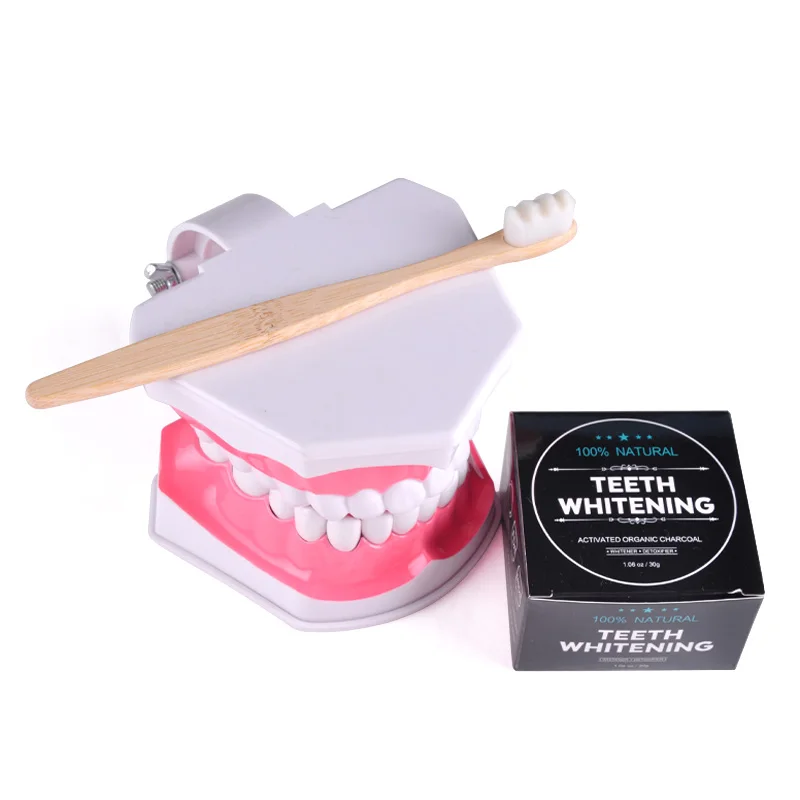 Chinese manufacturer natural mint teeth whitening charcoal powder belt box