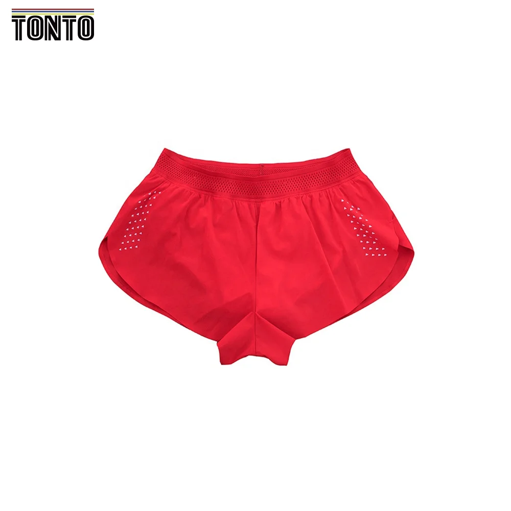 Zero resistance marathon three-point running shorts for men and women training fast drying loose light proof fitness pants